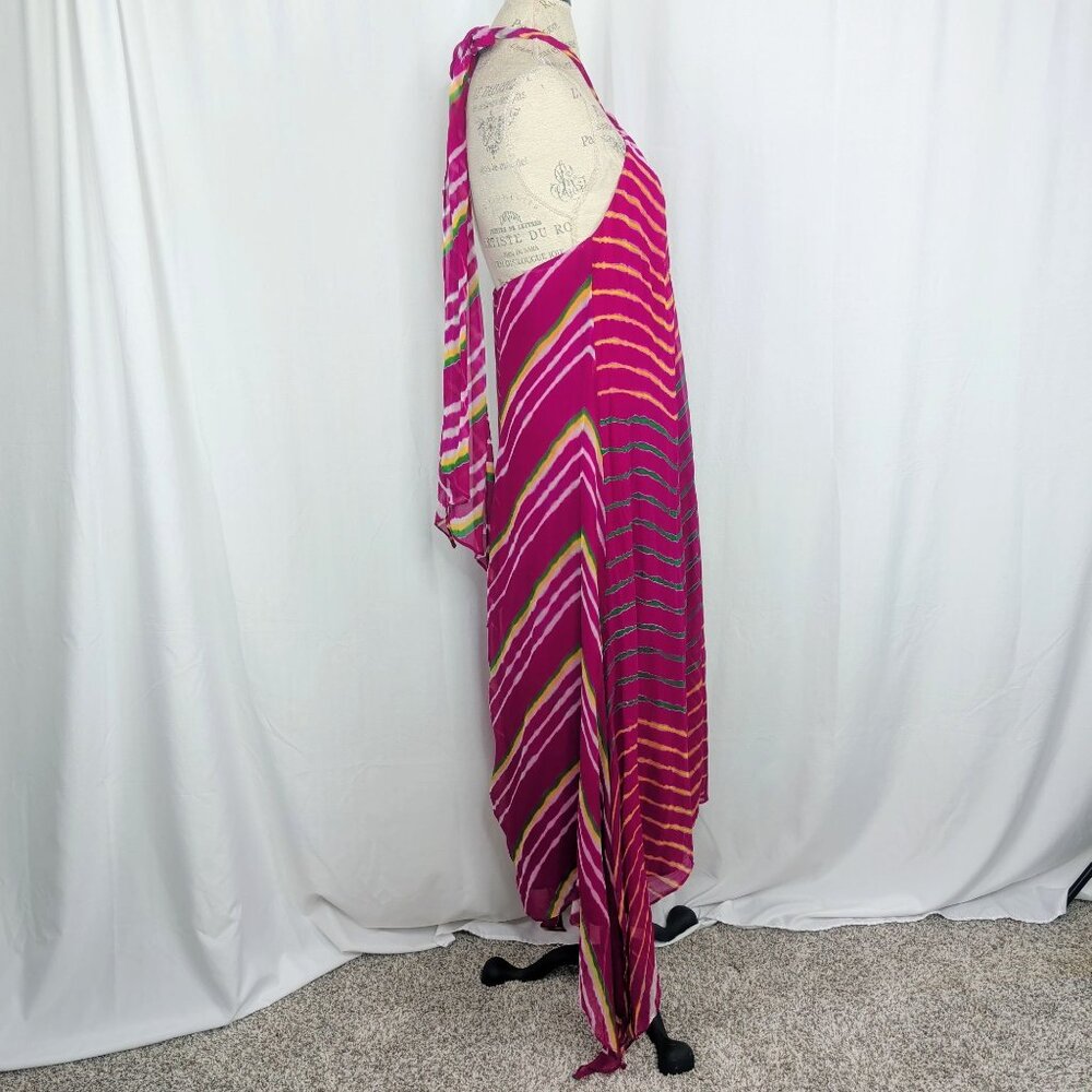 Ralph Lauren Shibori Pink Dress 10 Medium Pink Handkerchief NWT - Picture 9 of 12